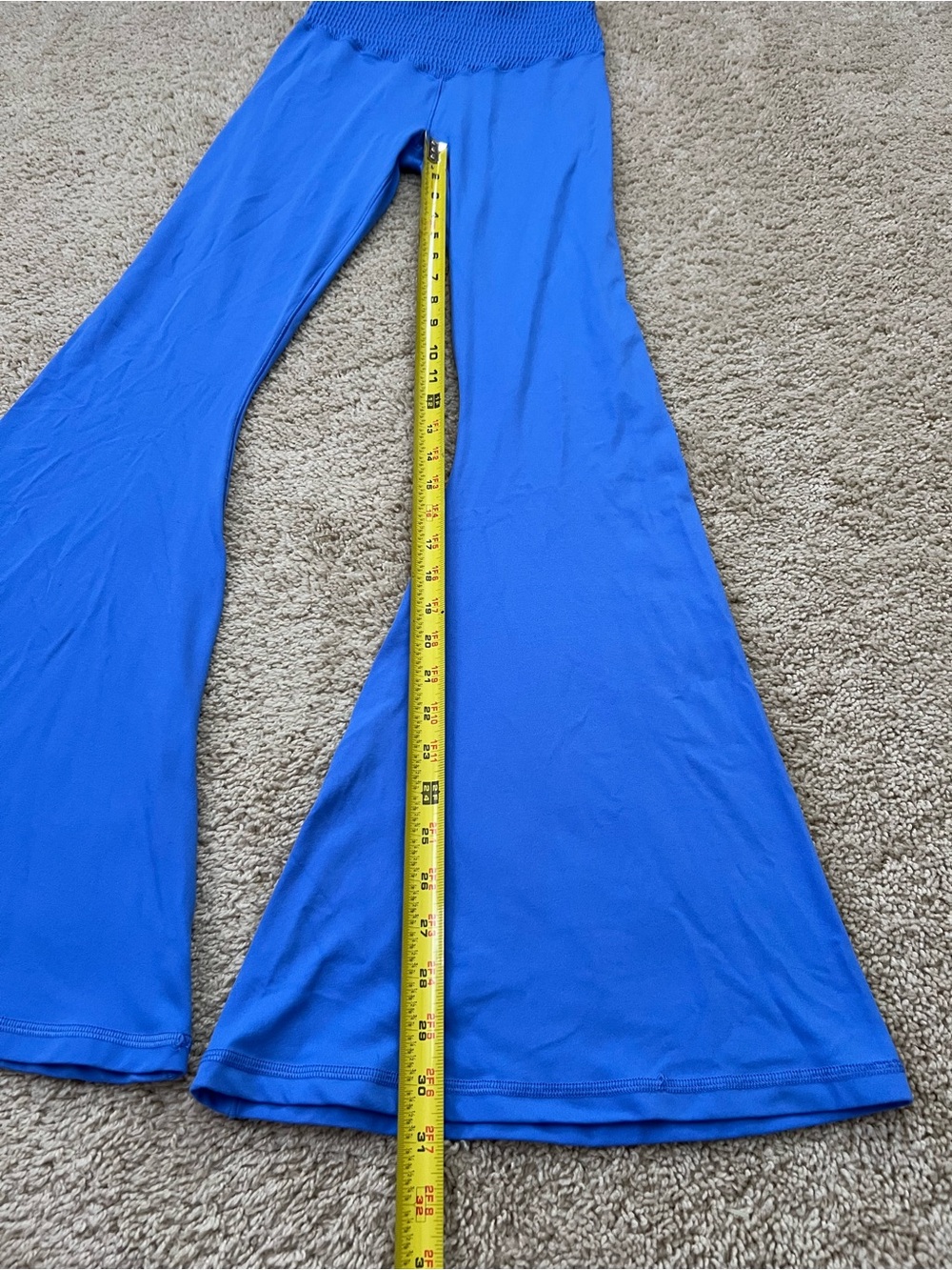 OFFLINE By Aerie Real Me Super Flare Leggings Womens Medium Blue High Rise Yoga - Picture 2 of 7